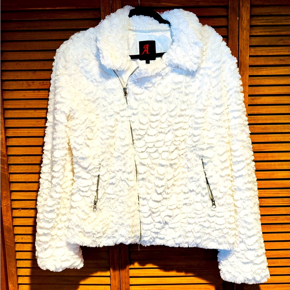 Adrienne Laundau Faux Fur Coat